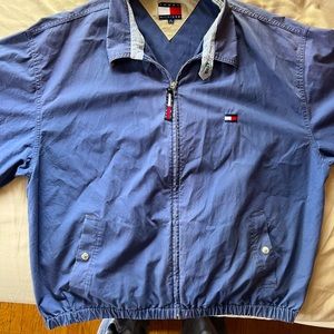 Lightweight jacket. Slightly frayed around bottom of sleeve